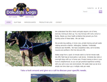 Tablet Screenshot of dakotasdogs.com